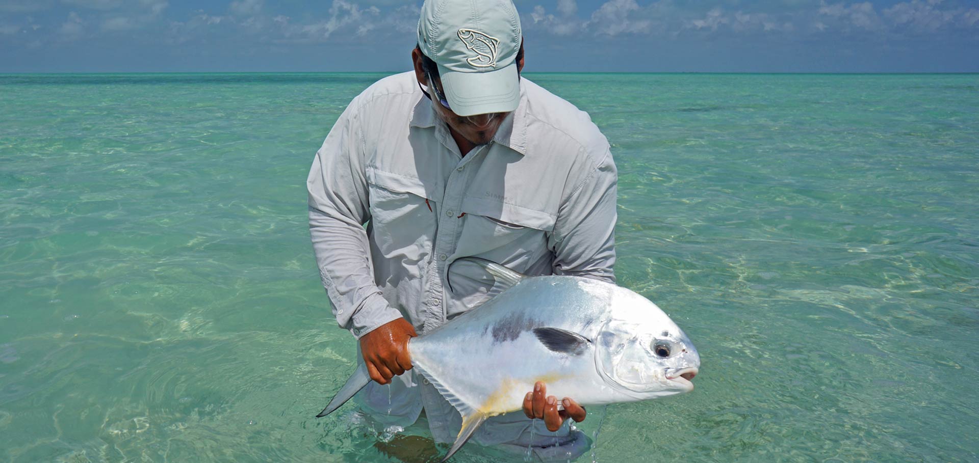 Permit fishing in Belize